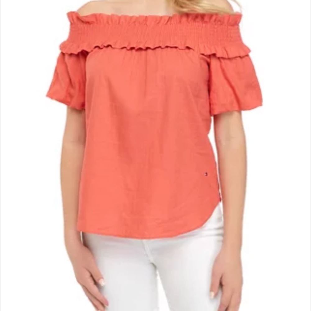 Tommy Hilfiger off the shoulder top, size L
